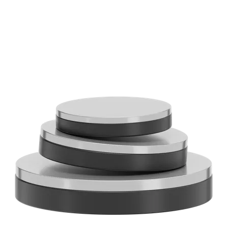 Podium rond de scène noire  3D Icon