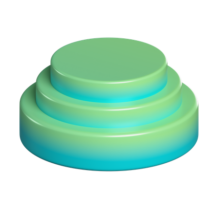 表彰台の形  3D Icon