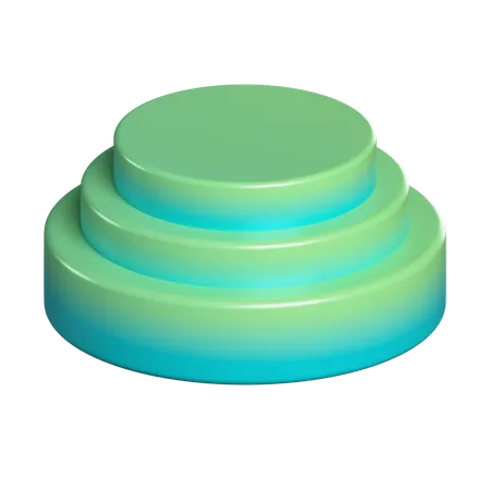 表彰台の形  3D Icon