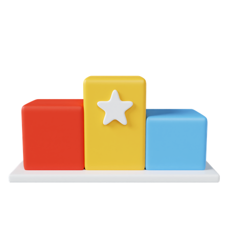 Podium sportif  3D Icon