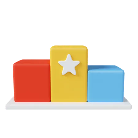 Podium sportif  3D Icon