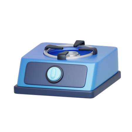 Poêle bleu  3D Icon