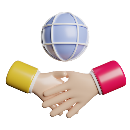 Poignée de main  3D Icon