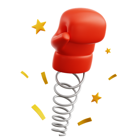 Poinçon de gant de boxe  3D Icon