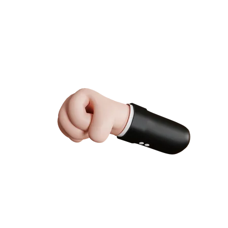 Coup de poing à la main  3D Icon