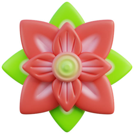 Poinsétia  3D Icon