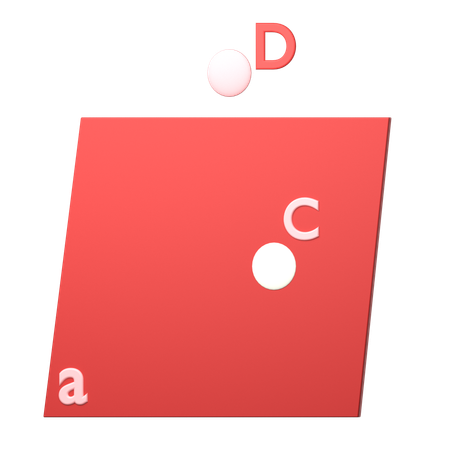 Point And Plane Relationships  3D Icon