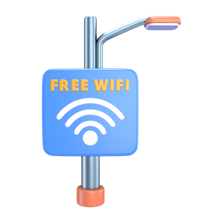 Point d'accès Wi-Fi public  3D Icon