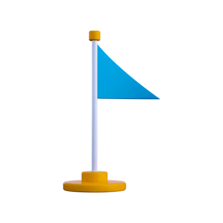 Point de drapeau  3D Illustration