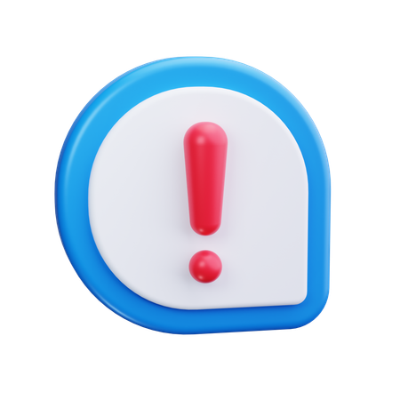 Point d'exclamation  3D Icon