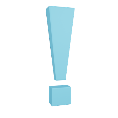 Point d'exclamation  3D Icon