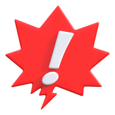 Point d'exclamation  3D Icon