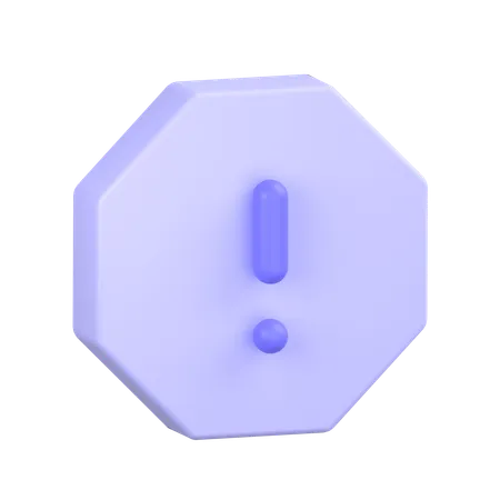 Point d'exclamation  3D Icon