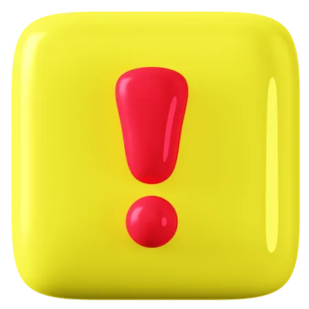 Point d'exclamation  3D Icon