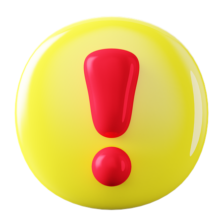 Point d'exclamation  3D Icon