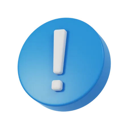 Point d'exclamation  3D Icon