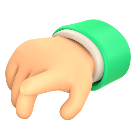 Point Hand Gesture  3D Icon