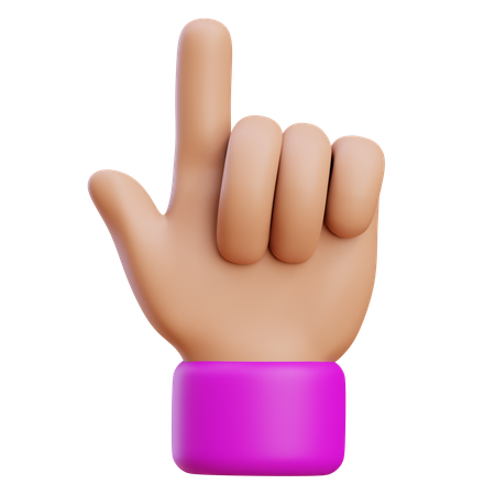 Point Hand Gesture  3D Icon