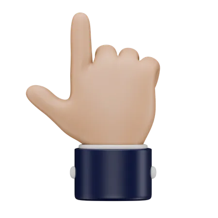 Point  Hand Gesture  3D Icon