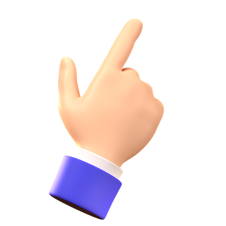 Point Hand Gesture  3D Icon