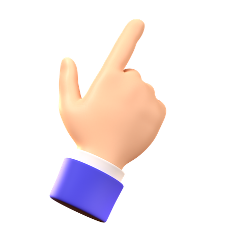Point Hand Gesture  3D Icon