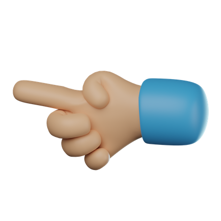 Point Hand Gesture  3D Icon
