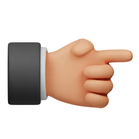 Point Right Hand  3D Icon