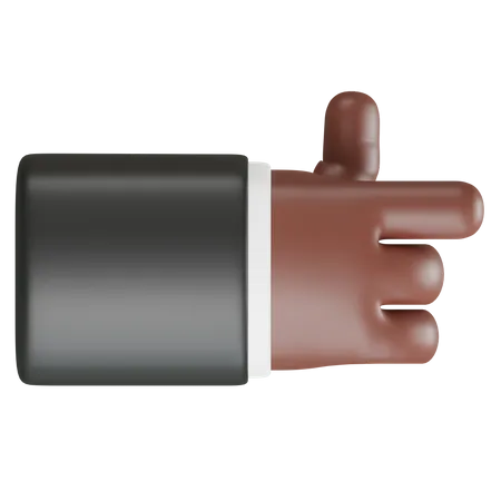 Point Right Hand Gesture  3D Icon