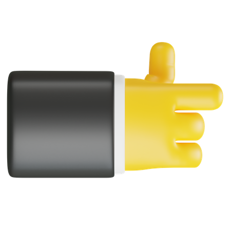 Point Right Hand Gesture  3D Icon