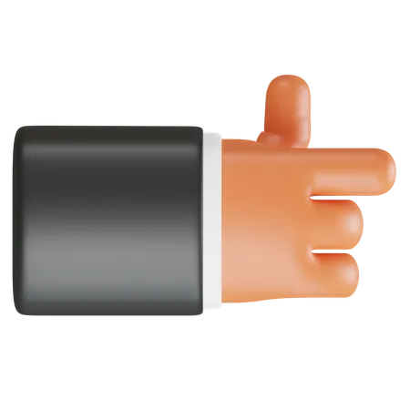 Point Right Hand Gesture  3D Icon