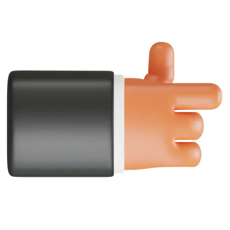 Point Right Hand Gesture 3D Icon