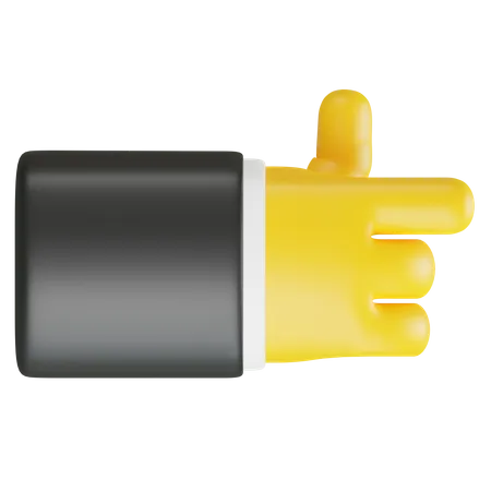 Point Right Hand Gesture  3D Icon