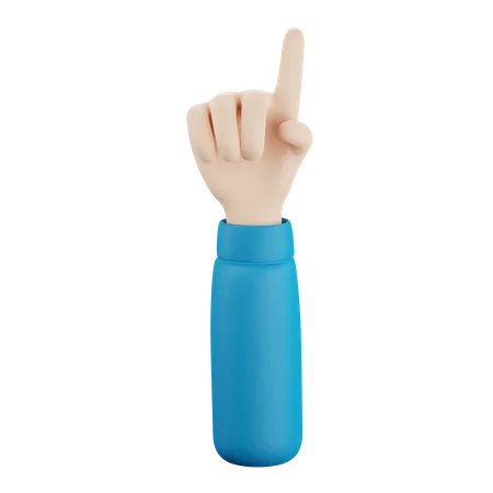 Point The Finger Hand Gesture  3D Icon