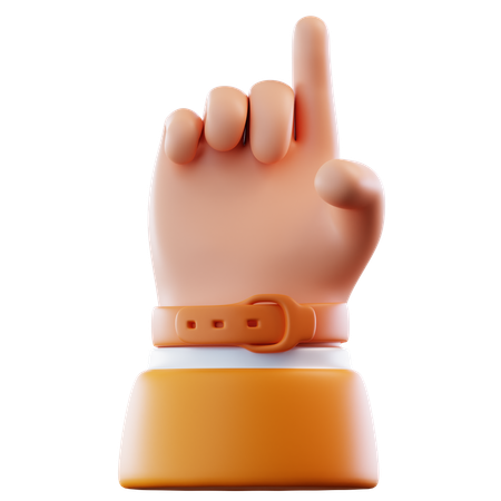 Point Up  3D Icon