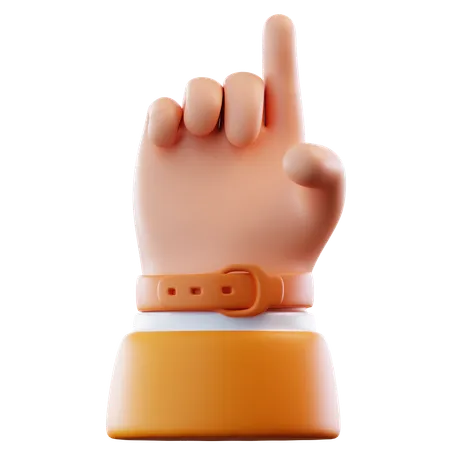 Point Up  3D Icon