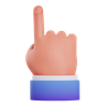 point up emoji 3d