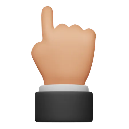 Point Up Hand  3D Icon
