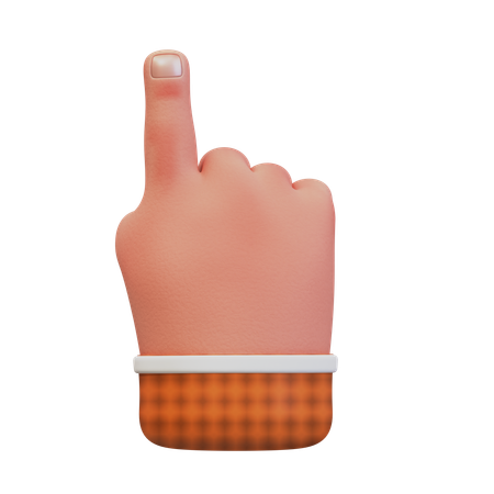 Point up hand gesture  3D Icon