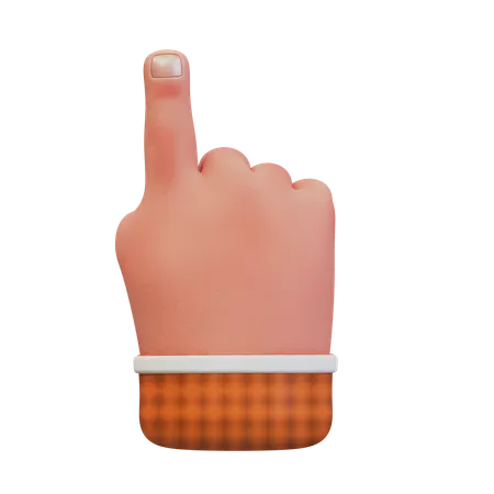 Point up hand gesture  3D Icon