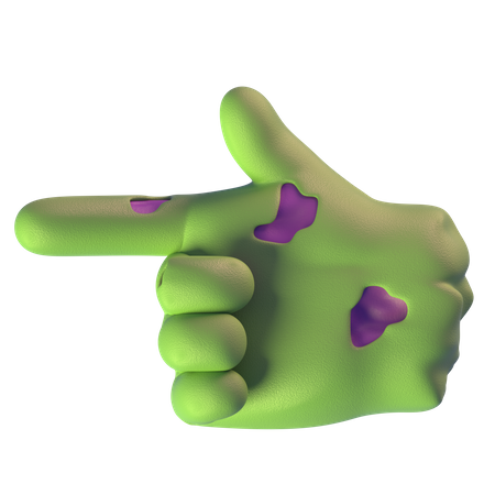 Pointant la main gauche du zombie  3D Icon