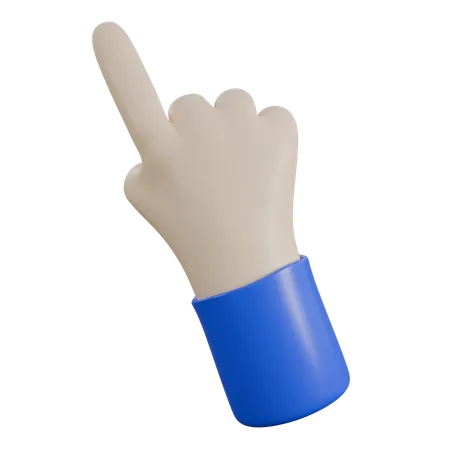 3 D Illustration Of Pointer Hand Gesture Touch 3 D Elements Rendering It Can Be Used For Any Purpose 3D Icon