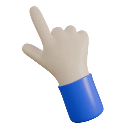 3 D Illustration Of Pointer Hand Gesture Touch 3 D Elements Rendering It Can Be Used For Any Purpose 3D Icon