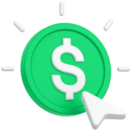 Pointeur de dollars  3D Icon