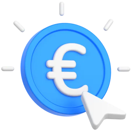 Pointeur de l'euro  3D Icon