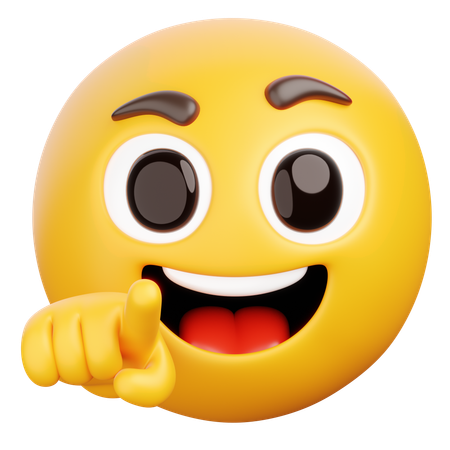 Pointing at You  3D Icon