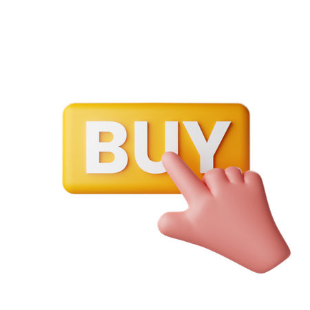 Pointing Buy Button  3D Icon