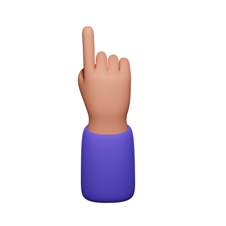 Pointing Finger  3D Icon