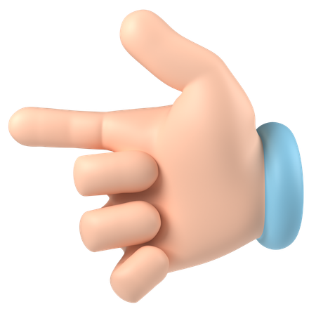 Pointing Finger  3D Icon