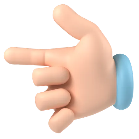 Pointing Finger  3D Icon