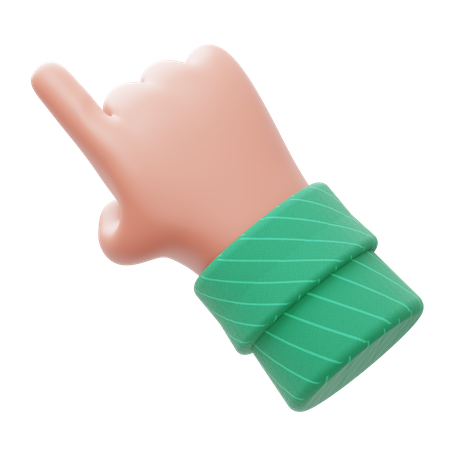 Pointing Finger  3D Illustration